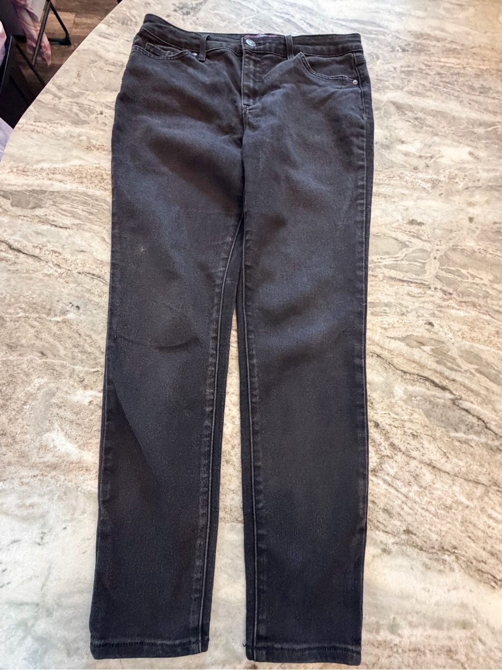 Gloria Vanderbilt Black Stretch Straight Leg Jeans Size 10